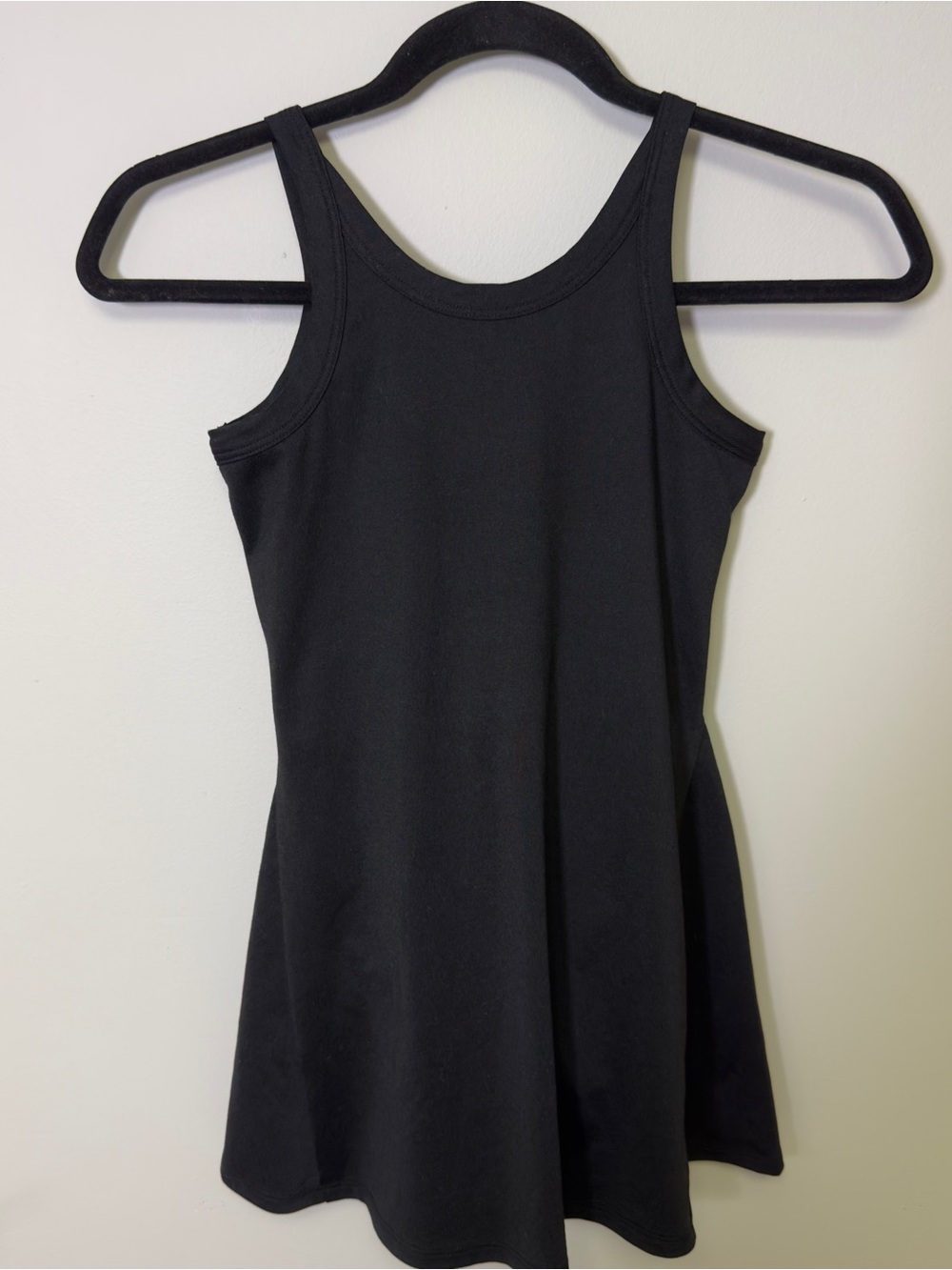 Black Sleeveless A-Line Tank Dress Girls Workout Dress Size L 10/12